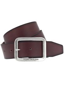 Tom Tailor, Herren Lederg&uuml;rtel, Braun