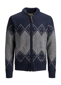 Jack & Jones JACK & JONES, Herren Cardigan, Nachtblau / Grau