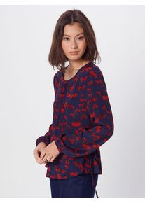 Vila, Damen Bluse 'Vimina Fanly', Navy / Rot