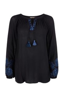 TRIANGLE, Damen Bluse, Blau / Nachtblau