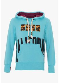 PLUS EIGHTEEN, Herren Kapuzenpullover, T&uuml;rkis