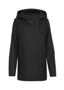 Review, Damen Kurzmantel mit Kapuze, Schwarz