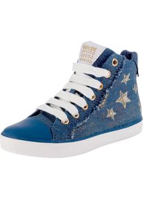 Geox, M&auml;dchen Sneakers High 'Kilwi', Blau / Gold