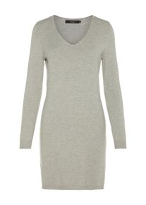 V&eacute;ro Moda VERO MODA, Damen Lang&auml;rmeliges Strickkleid, Grau