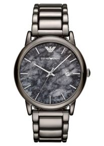 Emporio Armani, Herren Uhr, Graumeliert / Platin