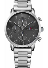 Tommy Hilfiger, Herren Multifunktionsuhr 'Sophisticated Sport, 1791397', Anthrazit / Silber
