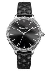 Thomas Sabo, Damen Uhr 'WA0322-221-203-38 mm', Schwarz / Silber