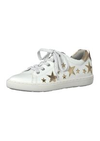 Marco Tozzi, M&auml;dchen Sneakers Low, Gold / Wei&szlig;