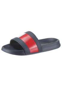 Tommy Hilfiger, Damen Pantolette, Nachtblau / Rot / Wei&szlig;