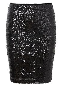 V&eacute;ro Moda VERO MODA, Damen Paillettenverzierter Rock, Schwarz