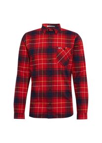 Tommy Jeans, Herren Hemd 'TJM CHECK FLANNEL SHIRT', Dunkelblau / Rot