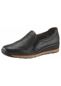 Rieker, Damen Slipper, Braun / Schwarz