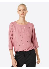 Tom Tailor Denim, Damen Tunika, Pastellpink / Schwarz / Wei&szlig;