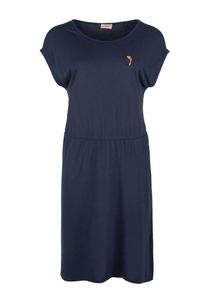 TRIANGLE, Damen Jerseykleid mit Button Pin, Nachtblau