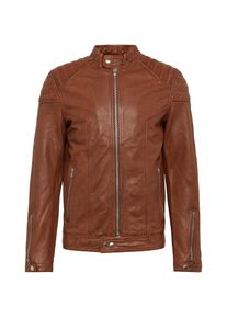 Tom Tailor, Herren Lederjacke, Cognac