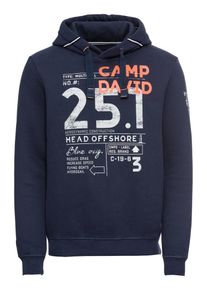 CAMP DAVID, Herren Sweatshirt, Navy / Gelb / Weiß