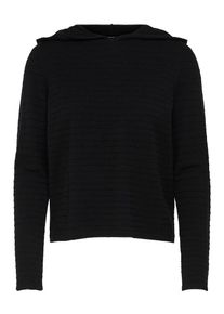 Only, Damen Kapuzen Strickpullover, Schwarz