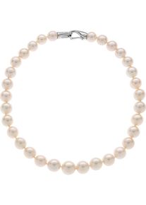 Christ, Damen Kette '87086208', Silber / Perlweiß