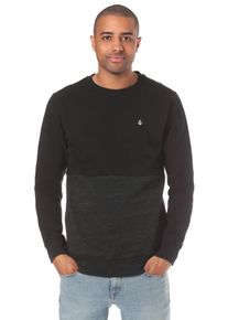 Volcom, Herren Sweatshirt 'Single Stone Div Crew', Schwarz