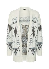 Pepe Jeans, Damen Strickjacke 'CLARAS', Grau / Weiß