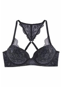 Lascana, Damen Push-up-BH, Anthrazit