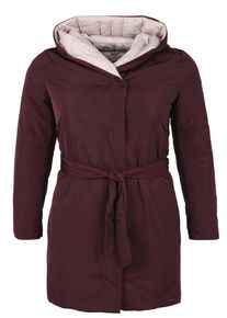 TRIANGLE, Damen Steppmantel in cleaner Optik, Beige / Burgunder