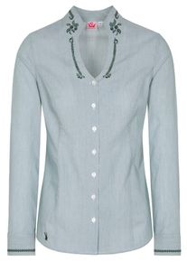 Spieth & Wensky SPIETH & WENSKY, Damen Trachtenbluse "Heide", Hellblau