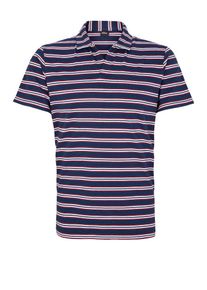 s.Oliver BLACK LABEL, Herren Poloshirt, Dunkelblau / Rot / Wei&szlig;