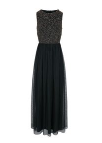 Heine, Damen Abendkleid, Gold / Schwarz
