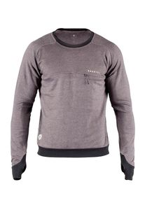 MOROTAI, Herren Langarmshirt 'Endurance Sweatshirt', Taupe / Schwarz