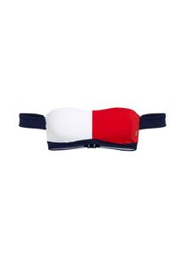Tommy Hilfiger Underwear, Damen Bikinioberteil 'BANDEAU RP', Navy / Rot / Weiß