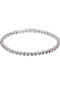 C-Collection, Damen Armband, Blau / Pink / Rosé / Silber