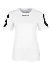 S.Oliver Active, Damen Logo T-Shirt, Weiß