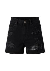 Dr. Denim, Damen Shorts 'Jenn', Black Denim