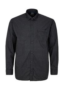 s.Oliver RED LABEL, Herren Hemd, Grau / Schwarz / Schwarzmeliert