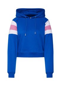 Urban Classics, Damen Sweatshirt 'Ladies Sleeve Stripe Hoody', Blau / Rosa / Wei&szlig;
