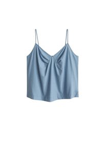 Violeta by Mango, Damen Top 'Duet', Himmelblau