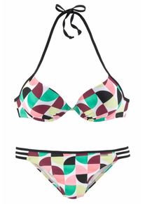 Bruno Banani, Damen Push-up-Bikini, Hellgelb / Mint / Mischfarben / Altrosa / Bordeaux / Schwarz / Weiß
