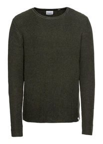 Only & Sons Only & Sons, Herren Pullover 'onsSATO MULTI CLR KNIT NOOS', Dunkelgr&uuml;n