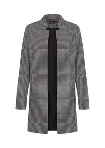Only, Damen Blazermantel 'SOHO CHECK WOOL COATIGAN', Anthrazit