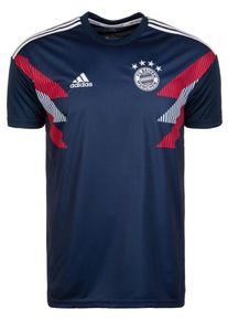 adidas Performance, Herren T-Shirt 'FC Bayern M&uuml;nchen Pre-Match', Blau / Rot