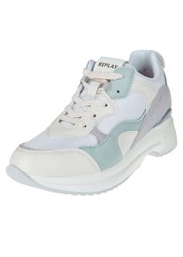 Replay, Damen Sneaker 'Theme', Hellblau / Grau / Wei&szlig;