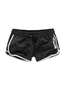 Bench, Damen Badeshorts, Schwarz / Weiß