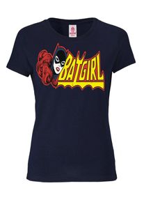 logoshirt, Damen T-Shirt 'Batgirl', Nachtblau / Mischfarben