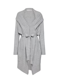 Oui, Damen Strickjacke, Hellgrau