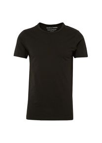 Jack & Jones JACK & JONES, Herren T-Shirt 'BASIC O-NECK TEE S/S NOOS', Schwarz