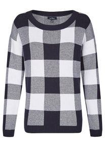 Daniel Hechter, Damen Pullover, Schwarz / Wei&szlig;