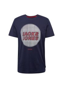 Jack & Jones JACK & JONES, Herren Shirt 'DUSTIN', Marine / Rot / Weiß