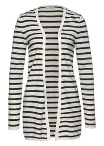 AJC, Damen Strickjacke, Schwarz / Naturwei&szlig;
