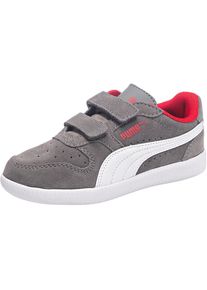 Puma, Sneakers 'Icra Trainer' aus Leder, Grau / Rot / Wei&szlig;